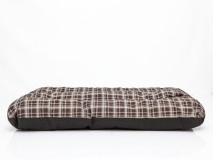 Hobbydog подушка Eco Prestige R2, 100x70x8 см, коричневая, клетчатая цена и информация | Лежаки, домики | pigu.lt