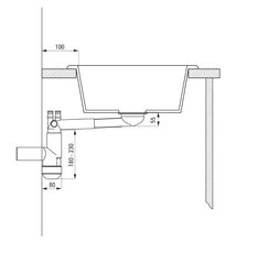 Deante гранитная кухонная мойка Deante Eridan ZQE G103, Graphite цена и информация | Раковины на кухню | pigu.lt