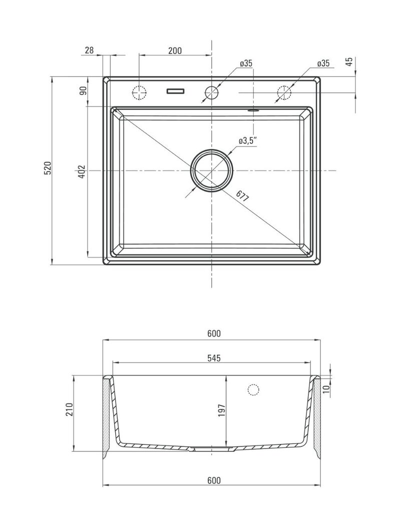 Deante granitinė virtuvinė plautuvė Deante Andante ZQN S103, Metallic grey kaina ir informacija | Virtuvinės plautuvės | pigu.lt