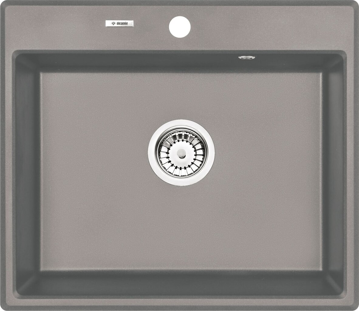 Deante granitinė virtuvinė plautuvė Deante Andante ZQN S103, Metallic grey kaina ir informacija | Virtuvinės plautuvės | pigu.lt