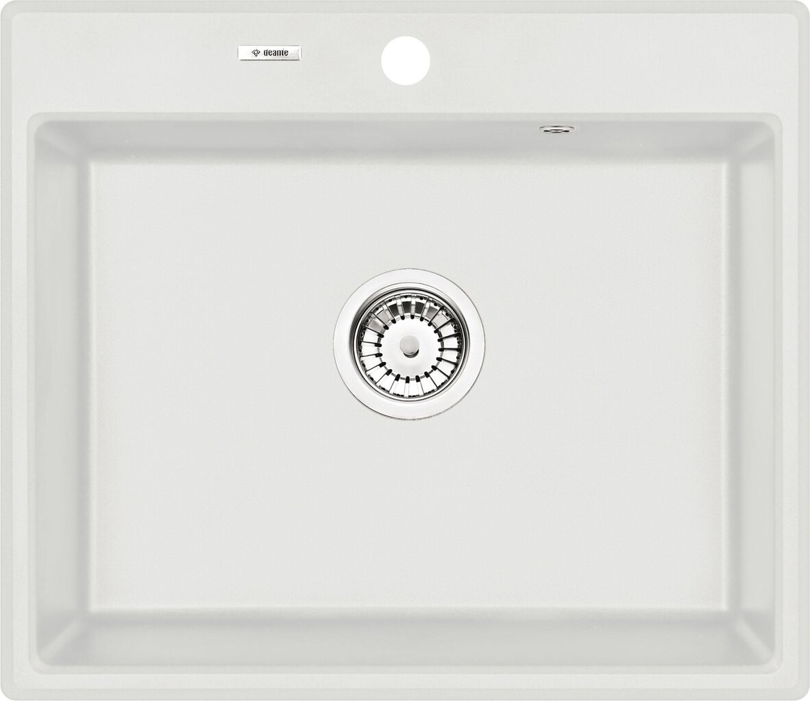 Deante granitinė virtuvinė plautuvė Deante Andante ZQN A103, Alabaster kaina ir informacija | Virtuvinės plautuvės | pigu.lt