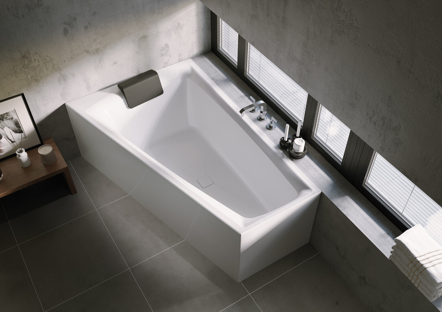 Kampinė vonia RIHO Still Smart 170x110 cm, 170x110 cm, kairė kaina | pigu.lt