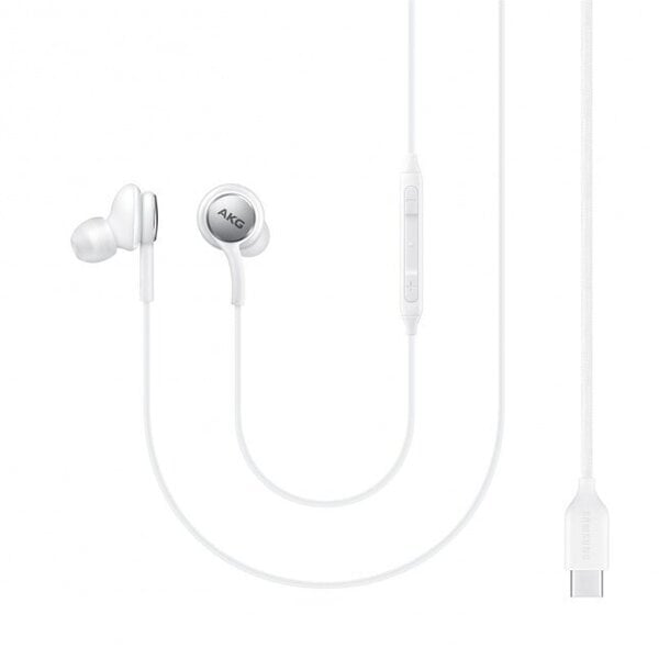 Laidinės ausinės "Samsung" C tipo ausinės EO-IC100BW, baltos spalvos kaina  | pigu.lt