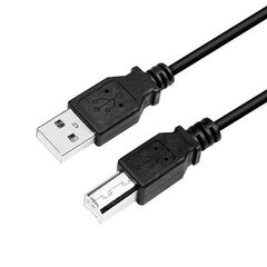 Logilink USB cable USB 2.0 A to B 2x mal цена и информация | Кабели и провода | pigu.lt