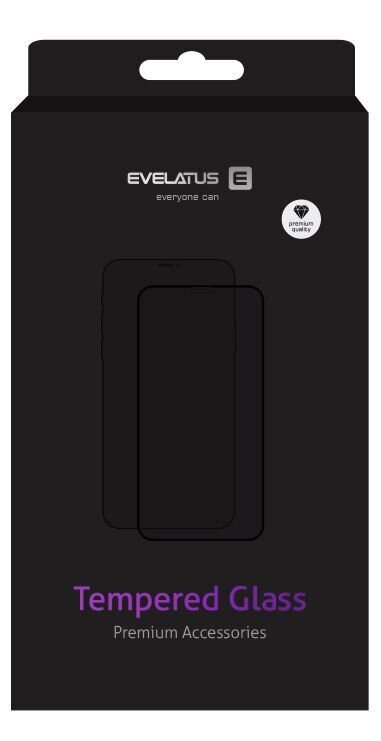 Evelatus Xiaomi 9T Pro 2.5D Black Frame (Full Glue) kaina ir informacija | Apsauginės plėvelės telefonams | pigu.lt