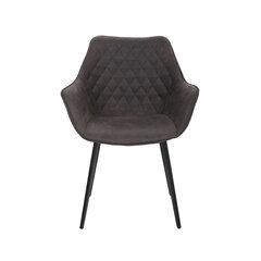 Kėdė Naomi, pilka/juoda kaina ir informacija | Virtuvės ir valgomojo kėdės | pigu.lt