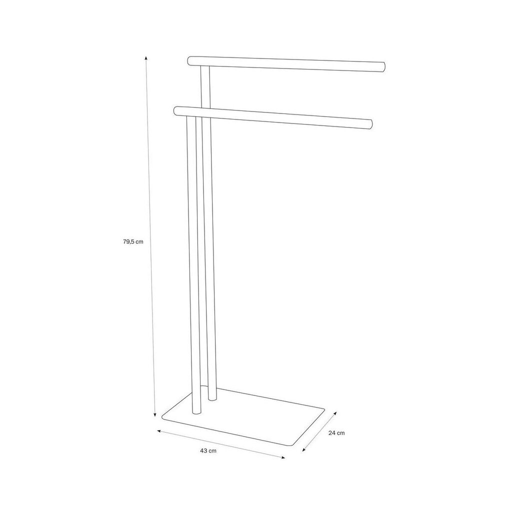 Rankšluosčių stovas Brix Sealskin kaina ir informacija | Vonios kambario aksesuarai | pigu.lt