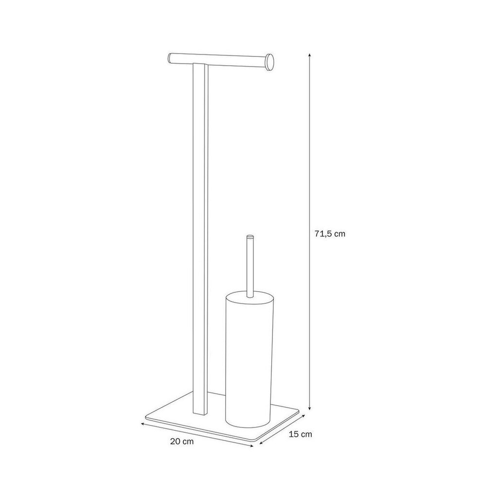 Tualetinio popieriaus stovas Brix Coram цена и информация | Vonios kambario aksesuarai | pigu.lt