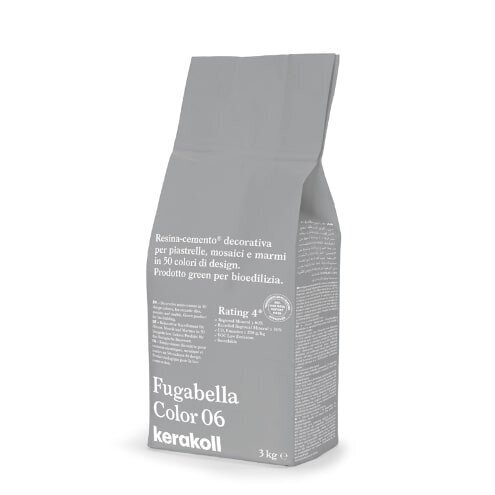 Cementinis glaistas plytelių siūlių tarpams Fugabella Color 06, 3 kg kaina ir informacija | Gruntai, glaistai ir kt. | pigu.lt