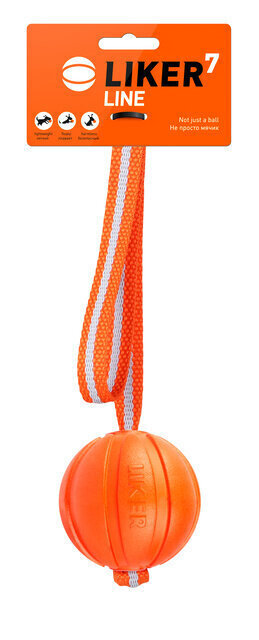 Collar kamuoliukas ant dirželio šunims Liker Cord 6285, 7 cm kaina ir informacija | Žaislai šunims | pigu.lt