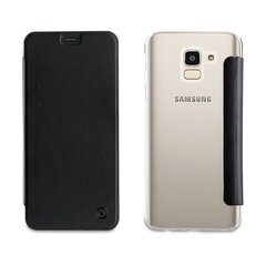 Muvit Folio dėklas skirtas Samsung Galaxy J6 (2018), Juoda kaina ir informacija | Telefono dėklai | pigu.lt