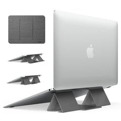 Sulankstomas stovas nešiojamam kompiuteriui Ringke Folding Stir 2 Notebook, pilkas (Acst0011) kaina ir informacija | Kompiuterių aušinimo ir kiti priedai | pigu.lt