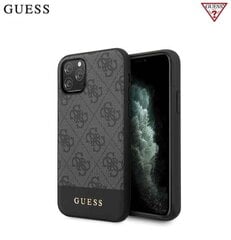 Guess GUHCN58G4GLGR 4G Stripe hard back cover case, skirtas Apple iPhone 11 Pro, juodas kaina ir informacija | Telefono dėklai | pigu.lt