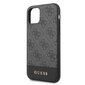 Guess GUHCN61G4GLGR 4G Stripe hard back cover case, skirtas Apple iPhone 11, juodas kaina ir informacija | Telefono dėklai | pigu.lt