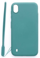 Evelatus Samsung Galaxy A10 Soft Touch Silicone Case with Strap Blue цена и информация | Чехлы для телефонов | pigu.lt
