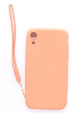 Evelatus iPhone XR Soft Touch Silicone Case with Strap Pink kaina ir informacija | Telefono dėklai | pigu.lt