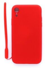 Evelatus iPhone XR Soft Touch Силиконовый чехол с ремешком красный цена и информация | Чехлы для телефонов | pigu.lt
