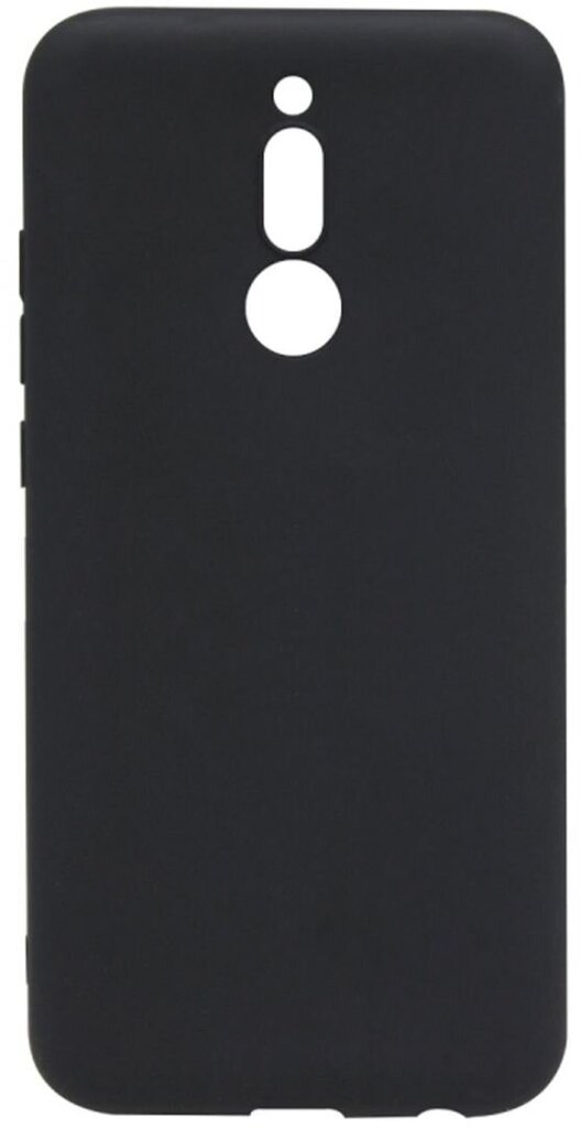 Evelatus Xiaomi Redmi 8 Soft Touch Silicone Case with Strap Black kaina ir informacija | Telefono dėklai | pigu.lt