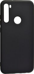 Evelatus Xiaomi Redmi Note 8 Soft Touch Silicone Case with Strap Black kaina ir informacija | Telefono dėklai | pigu.lt