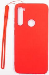 Evelatus Xiaomi Redmi Note 8 Soft Touch Silicone Case with Strap Red цена и информация | Чехлы для телефонов | pigu.lt