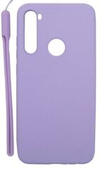 Evelatus Xiaomi Redmi Note 8 Soft Touch Silicone Case with Strap Purple kaina ir informacija | Telefono dėklai | pigu.lt