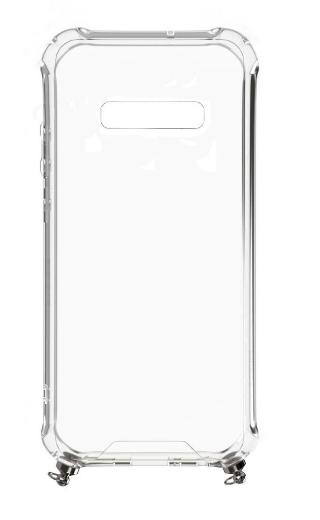 Evelatus Samsung S10 Case with rope Black Transparent цена и информация | Telefono dėklai | pigu.lt