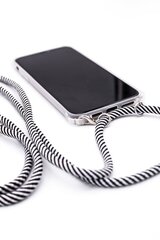 Evelatus iPhone 11 Case with rope Black Stripes Transparent kaina ir informacija | Telefono dėklai | pigu.lt