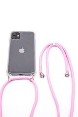 Evelatus iPhone 7/8 Case with rope Pink Transparent kaina ir informacija | Telefono dėklai | pigu.lt