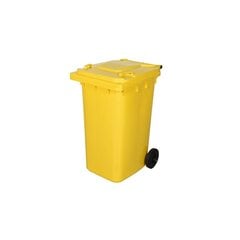 Уличный контейнер 240 л, желтый цена и информация | Уличные контейнеры, контейнеры для компоста | pigu.lt