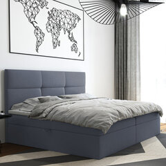Кровать Selsey Satiri, 180x200 см, серая цена и информация | Кровати | pigu.lt