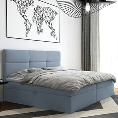 Кровать Selsey Satiri, 160x200 см, синяя цена и информация | Кровати | pigu.lt