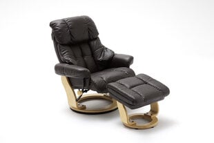 Кресло с пуфом Calgary, коричневое/песочное цена и информация | Кресла в гостиную | pigu.lt