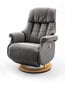 Fotelis reglaineris MC Akcent Calgary Comfort L, matinis rudas/smėlio spalvos kaina ir informacija | Svetainės foteliai | pigu.lt