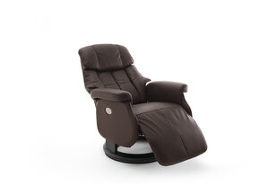 Fotelis reglaineris MC Akcent Calgary Comfort XL, rudas/juodas kaina ir informacija | Svetainės foteliai | pigu.lt
