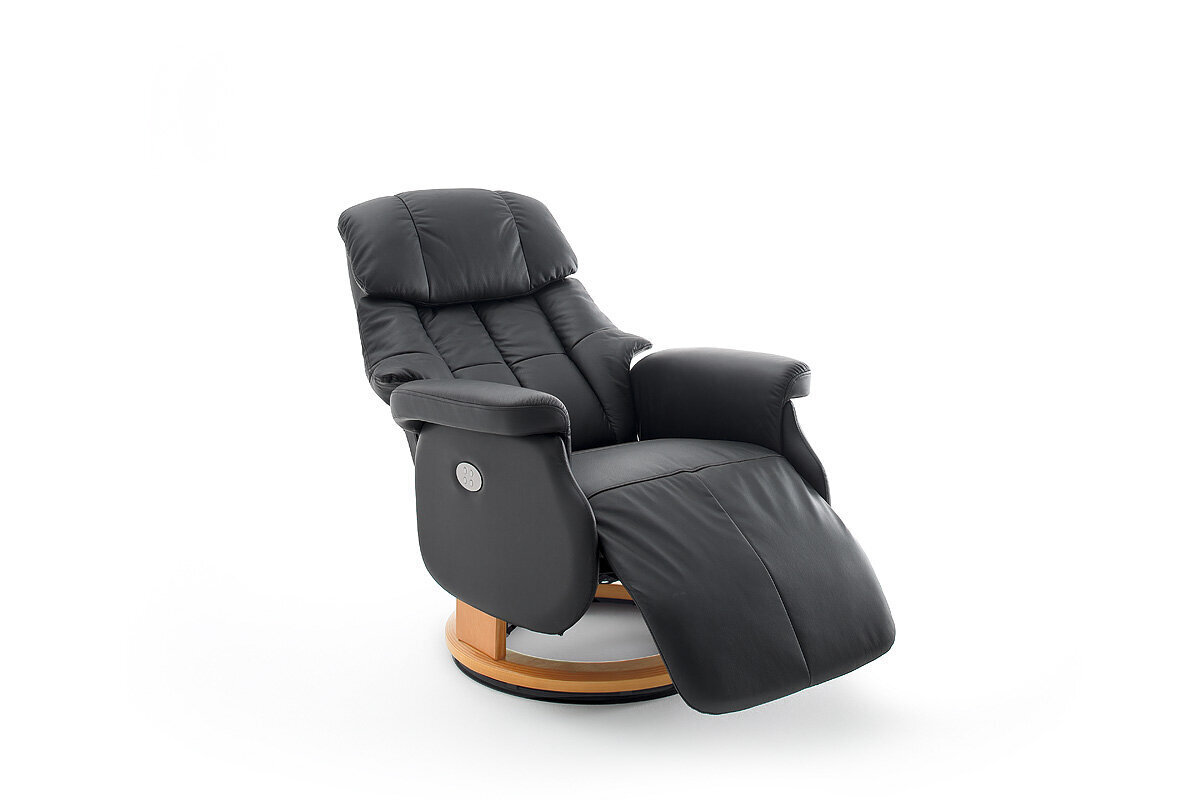 Fotelis reglaineris MC Akcent Calgary Comfort XL, juodas/smėlio spalvos цена и информация | Svetainės foteliai | pigu.lt