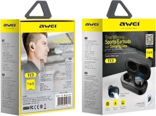 AWEI Stereo T13 TWS kaina ir informacija | Ausinės | pigu.lt