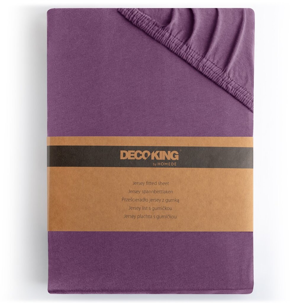 DecoKing Amber paklodė su guma 160x200 cm цена и информация | Paklodės | pigu.lt