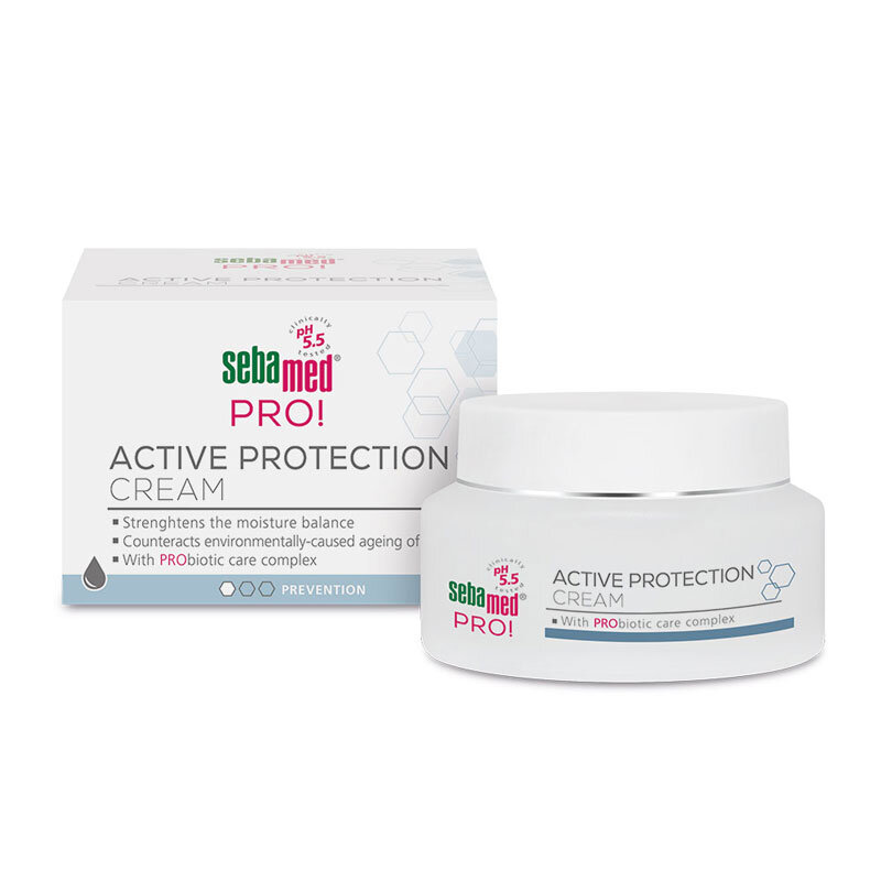 Drėkinamasis veido kremas su probiotikais Sebamed PRO Active Protection 50 ml kaina ir informacija | Veido kremai | pigu.lt