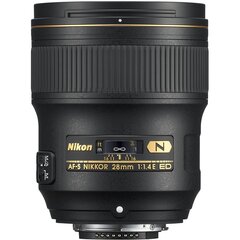 Nikon AF-S NIKKOR 28мм f/1.4E ED цена и информация | Объективы | pigu.lt