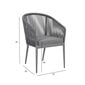 Lauko kėdė Ecco, pilka цена и информация | Lauko kėdės, foteliai, pufai | pigu.lt