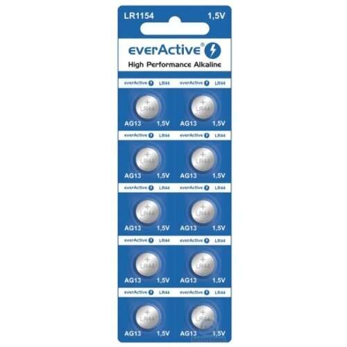 Baterijos everActive LR1154, LR44, AG13, 10 vnt. цена и информация | Elementai | pigu.lt