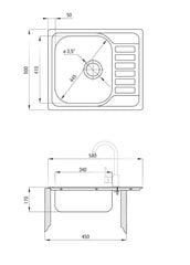 Мойка для кухни Deante Soul ZEO 311A, декор цена и информация | Раковины на кухню | pigu.lt
