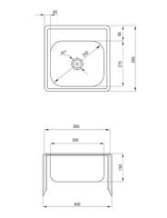 Кухонная мойка Deante Techno ZMU 3100, decor цена и информация | Раковины на кухню | pigu.lt