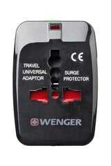 Адаптер для путешествий, нниверсальный Wenger 604551 цена и информация | Чемоданы, дорожные сумки | pigu.lt