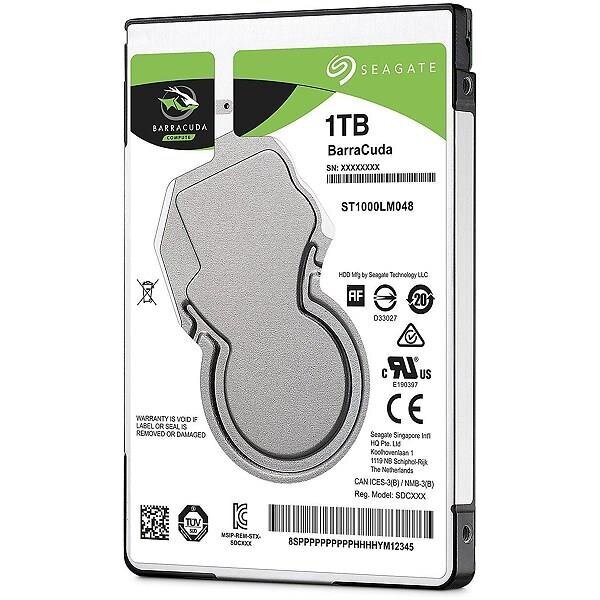 Drive Seagate Barracuda ST1000LM048 (1 TB ; 2.5 Inch; SATA III; 128 MB; 5400 rpm) kaina ir informacija | Vidiniai kietieji diskai (HDD, SSD, Hybrid) | pigu.lt