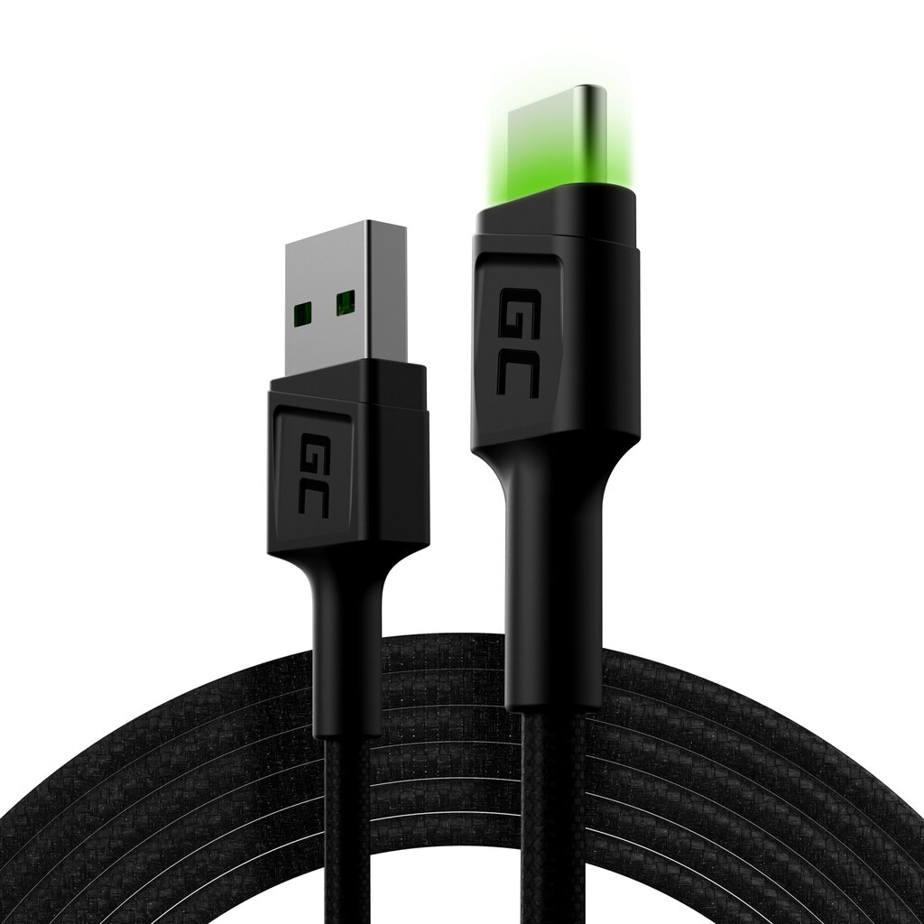 Green Cell KABGC13, USB - USB-C, 2m kaina ir informacija | Laidai telefonams | pigu.lt