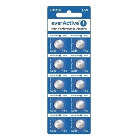 Everactive Ag10-10bb Blister elementai, 10vnt kaina ir informacija | Elementai | pigu.lt