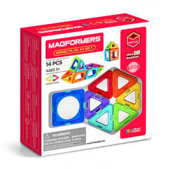 Магнитный конструктор Magformers 14 Basic Plus, 14 частей цена и информация | Конструкторы и кубики | pigu.lt