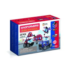 Magnetinis konstruktorius Magformers Amazing Police and Rescue Set цена и информация | Конструкторы и кубики | pigu.lt