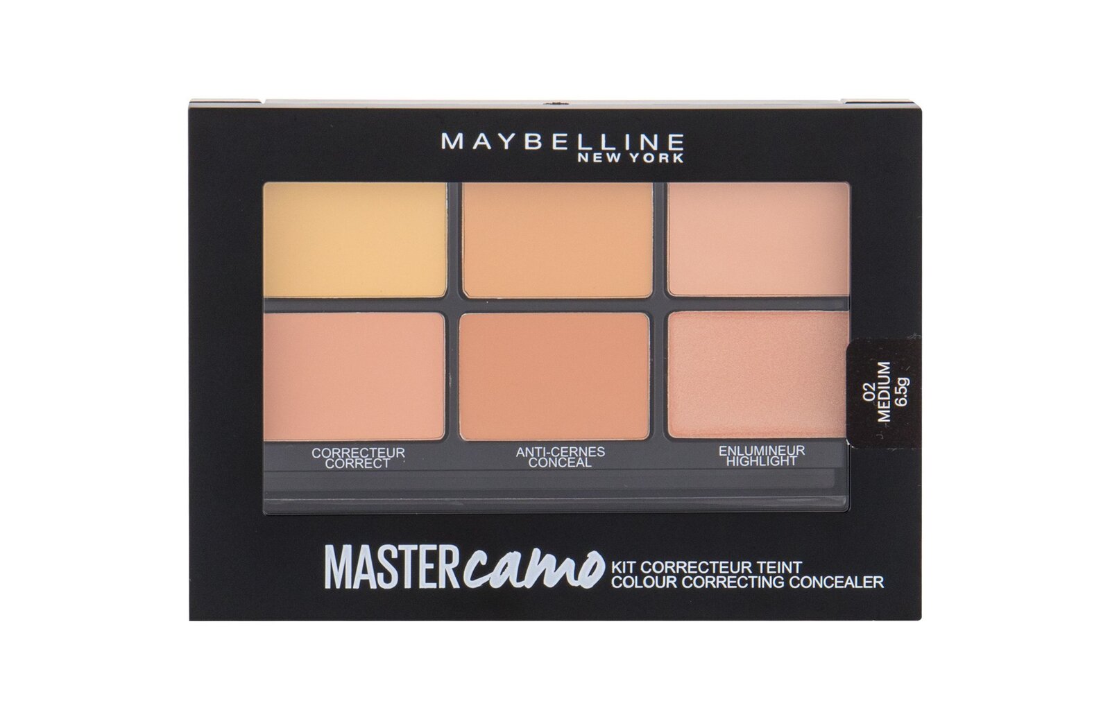 Maskuoklių paletė Maybelline Master Camo Correcting Concealer Palette 2 Medium, 6.5 g цена и информация | Makiažo pagrindai, pudros | pigu.lt